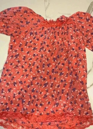 T-shirt fluide corail à fleurs – Taille M/L, condizioni: Ottime, taglia: M / IT 42 / EU 38, €3.00, €3.85 include la Protezione acquisti