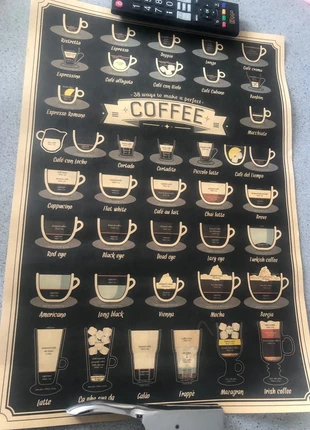 Koffie poster, merk: geen merk, staat: Goed, € 3,50, € 4,38 inclusief Kopersbescherming