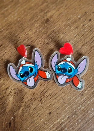 Boucles d'oreilles Stitch Noël christmas, brand: Disney, condition: Very good, €5.00, €5.95 includes Buyer Protection