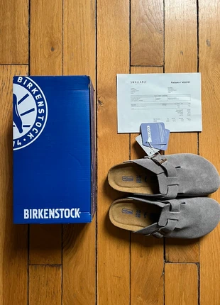 Birkenstock Boston BS - Dark Gray - Taille 39, marque: Birkenstock, état: Neuf avec étiquette, taille: 39, 70,00 €, 74,20 € Protection acheteurs incluse