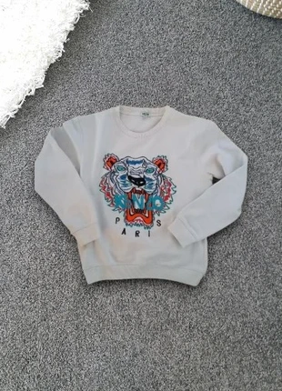Sweat Kenzo Paris original, modèle iconique Tiger. Coloris blanc, taille L. Logo tigre brodé, marque: Kenzo, état: Très bon état, taille: L / 40 / 12, 19,00 €, 20,65 € Protection acheteurs incluse