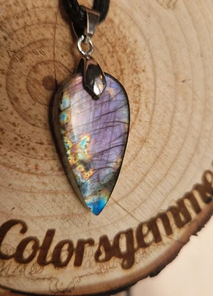 Pendentif labradorite 💜, brand: labradorite, condition: Very good, €12.00, €13.30 includes Buyer Protection Pro