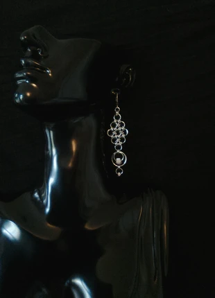 Boucles d'oreilles unisexe chainmail japonais Style gothique, condition: Very good, €10.00, €11.20 includes Buyer Protection Pro