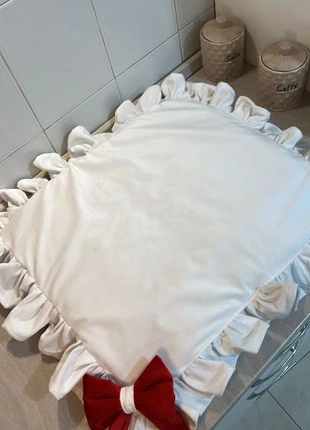 Coprifuochi bianco in velluto con fiocco🎄, estado: Nuevo sin etiquetas, 25,00 €, 26,95 € Protección al comprador incluida