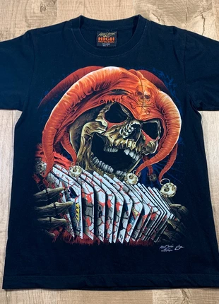 Teeshirt RockChang / S / 45x63 cm / Skull Joker & Accordéon / Fresh / Réf. 0444, marque: Rock Chang, état: Bon état, taille: S, 10,00 €, 11,20 € Protection acheteurs (Pro) incluse
