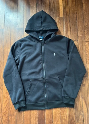 Sweat zippé Ralph Lauren noir - Taille M, logo brodé, style y2k, unisexe, streetwear, marca: Ralph Lauren, estado: Novo sem etiquetas, tamanho: M, €47.00, €50.05 inclui Proteção do Comprador