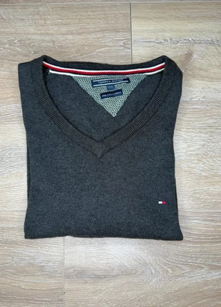 Pull a col V en cashemire Tommy Hilfiger homme gris taille XXL, marque: Tommy Hilfiger, état: Bon état, taille: XXL, 35,00 €, 37,45 € Protection acheteurs incluse