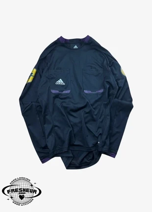 Maillot D'arbitre Adidas Uni Vintage Sport Noir & Violet - M (C329), brand: adidas, condizioni: Buone, taglia: M, €11.00, €12.25 include la Protezione acquisti Pro