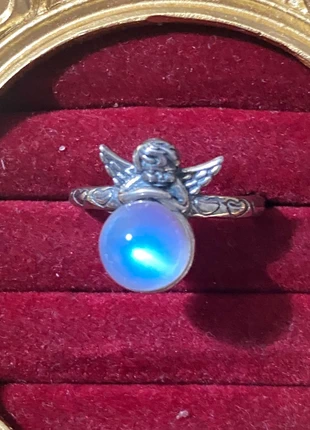 Anillo Plata Labradorita Natural Ángel, brand: Silver, condizioni: Ottime, taglia: Regolabile, €33.00, €35.35 include la Protezione acquisti