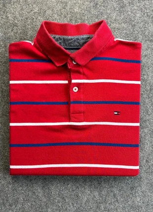 Tommy Hilfiger Polo Rouge Blanc M Homme Coton Logo brodé #0850, marque: Tommy Hilfiger, état: Très bon état, taille: M, 24,90 €, 26,85 € Protection acheteurs (Pro) incluse