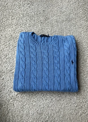 Pull Ralph Lauren Torsadé Col Rond Bleu Clair, brand: Ralph Lauren, condition: Very good, size: XL, €55.00, €58.45 includes Buyer Protection Pro