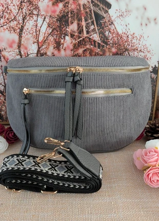 Sac Banane En Velours Côtelé, marque: Cmonbijou, état: Neuf avec étiquette, 10,00 €, 11,20 € Protection acheteurs (Pro) incluse