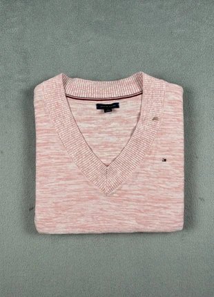 Pull Col V Tommy Hilfiger Rose Taille M Femme Logo Brodé Coton Très Bon État #305, marca: Tommy Hilfiger, estado: Muito bom, tamanho: M / 38 / 10, €19.99, €21.69 inclui Proteção do Comprador Pro