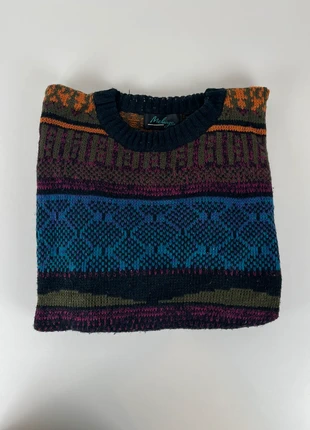 Pull Vintage Mélange – Motifs Jacquard – Taille M – Made in Korea, brand: Vintage Dressing, condition: Very good, size: M, €37.00, €39.55 includes Buyer Protection