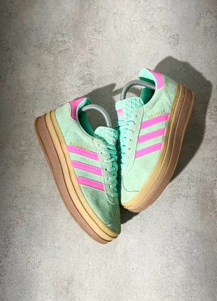 Chaussures Adidas Gazelle bold | Vert menthe et rose | Taille 38, marke: adidas, zustand: Sehr gut, größe: 38, 65,00 €, 68,95 € inklusive Vinted-Käuferschutz