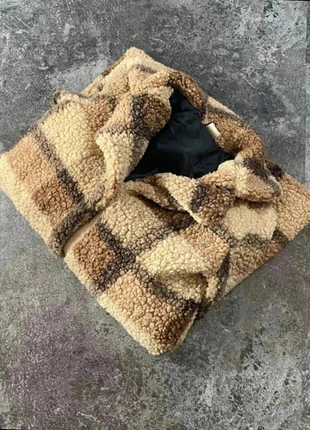 🧥 Manteau Hema Style Mouton Carreaux Beige / Marron Oversize Vintage, brand: Hema, condition: Very good, size: S / 36 / 8, €6.90, €7.95 includes Buyer Protection