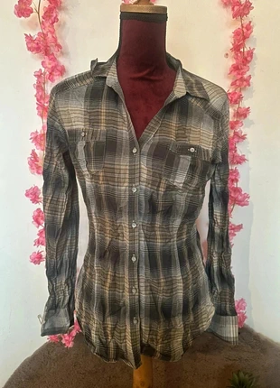 Chemise à carreaux Camaïeu Taille 40, coton, style casual chic, marque: Camaïeu, état: Très bon état, taille: L / 40 / 12, 6,00 €, 7,00 € Protection acheteurs incluse