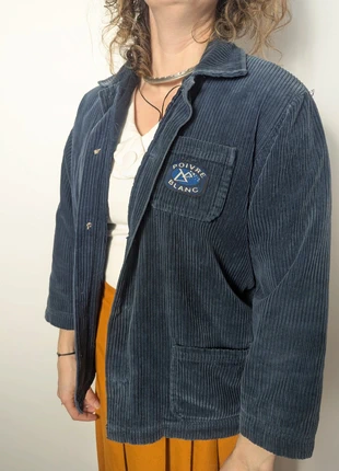 Veste Vintage côtelé Poivre Blanc année 80/90, Unisex - Bleu - Taille 12 - Très bon état, brand: Poivre Blanc, condition: Very good, size: S / 36 / 8, €39.90, €42.60 includes Buyer Protection