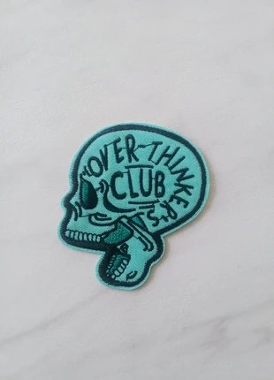 Écusson brodé thermocollant tête de mort, brand: Patchwork, condition: Very good, €4.00, €4.90 includes Buyer Protection