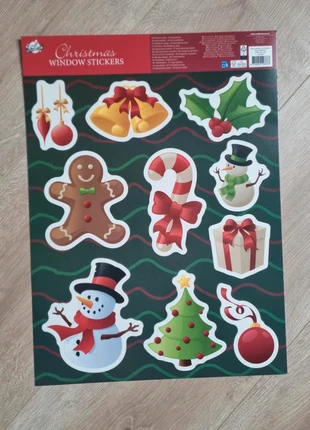 Kerst raamstickers – herbruikbaar & statisch, merk: Merry Christmas, staat: Heel goed, € 2,00, € 2,80 inclusief Kopersbescherming