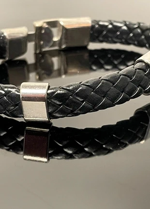 Bracelet tressé noir, état: Neuf sans étiquette, 3,00 €, 3,85 € Protection acheteurs incluse