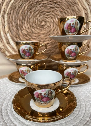 6 prachtige mokka kop en schotels, marca: Top Vintage, estado: Muy bueno, 14,50 €, 15,93 € Protección al comprador Pro incluida