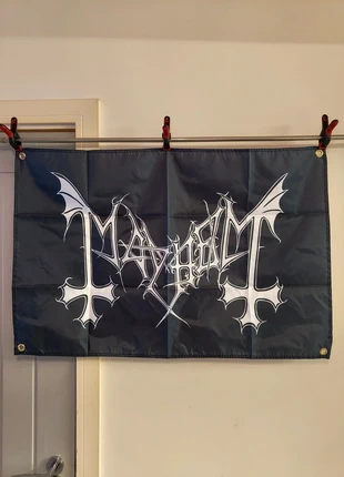 Mayhem Logo Flag (approx 3ft x 2tf) Banner with Corner Hanging Holes, brand: mayhem, condition: New, £16.00, £17.50 includes Buyer Protection