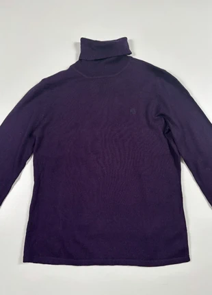 Col roulé violet en laine brodée – Lauren Ralph Lauren – Taille M, marca: Ralph Lauren, estado: Muito bom, tamanho: M / 38 / 10, €16.00, €17.50 inclui Proteção do Comprador Pro