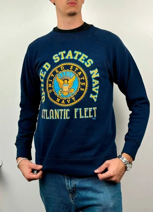 Pull/Sweat/Crewneck Vintage 90s Santee Made in USA Imprimé United State Navy Marine Taille L, brand: Vintage Dressing, condizioni: Ottime, taglia: L, €20.00, €21.70 include la Protezione acquisti Pro
