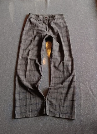 2000s low-rise y2k tartan tiles flared wide leg pants officecore style, merk: Vintage Dressing, staat: Heel goed, maat: XS / 34 / 6, € 24,00, € 25,90 inclusief Kopersbescherming Pro