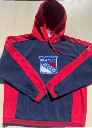 Vintage NHL Pullover New York Rangers rot/blau Herren M, merk: NHL, staat: Heel goed, maat: M, € 22,49, € 24,31 inclusief Kopersbescherming