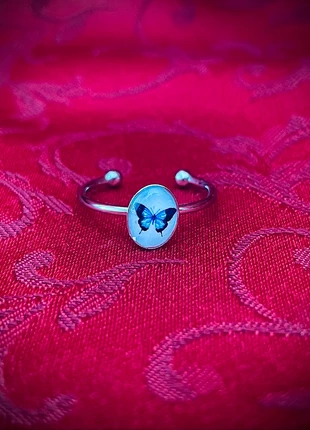 Anello regolabile - Blue butterfly 🦋, condizioni: Nuovo senza cartellino, taglia: Regolabile, €3.00, €3.85 include la Protezione acquisti