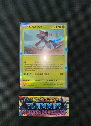 Carte Pokémon Genesect 008/094 Holo Flammes Fantasmagoriques, brand: Pokémon, condition: Very good, €1.00, €1.75 includes Buyer Protection