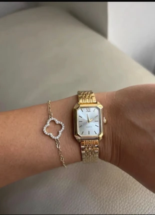 Luxus Quartz Golduhr in Weiss, marque: Quartz, état: Neuf sans étiquette, taille: Taille unique, 11,00 €, 12,25 € Protection acheteurs incluse