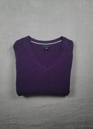 Pull Col V Tommy Hilfiger Violet Taille XL Femme Logo Brodé Coton Très Bon État #151, brand: Tommy Hilfiger, condition: Very good, size: XL / 42 / 14, €9.99, €11.19 includes Buyer Protection Pro