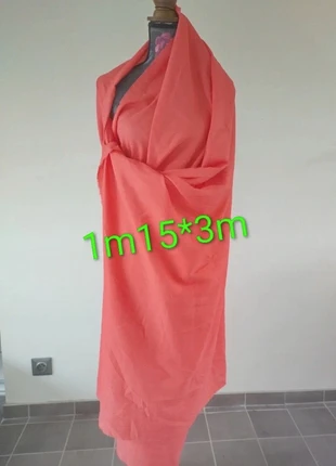 🛸 Beau tissu tissé souple couleur corail 1m15*3m 🛸, marke: TISSU, zustand: Neu, 16,00 €, 17,50 € inklusive Vinted-Käuferschutz
