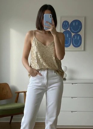 Top brillant femme bretelles fines | Look soirée y2k | Neuf, marque: Boutique Parisienne, état: Très bon état, taille: S / 36 / 8, 17,70 €, 19,29 € Protection acheteurs incluse