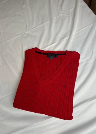 Pull col V torsadé Tommy Hilfiger - Femme - Taille L, brand: Tommy Hilfiger, condition: Very good, size: L / 40 / 12, €15.00, €16.45 includes Buyer Protection