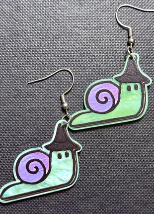 Witch Snails Pearlescent Acrylic Earrings, brand: Alternative, condition: Very good, £4.99, £5.94 includes Buyer Protection Pro