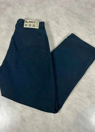 Serge Blanco x Blanco Jeans – Pantalon bleu marine coupe droite FR 38 – Chic et Tendance Code 028N, brand: Serge Blanco, condition: Very good, size: W28, €22.00, €23.80 includes Buyer Protection Pro