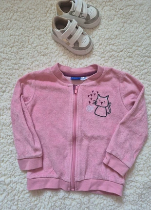 🐱 Gilet rose motif tête de chat - Lupilu - Taille 86/92 (18-24 mois), brand: Lupilu, condition: Very good, size: 18-24 months / 86 cm, €3.00, €3.85 includes Buyer Protection