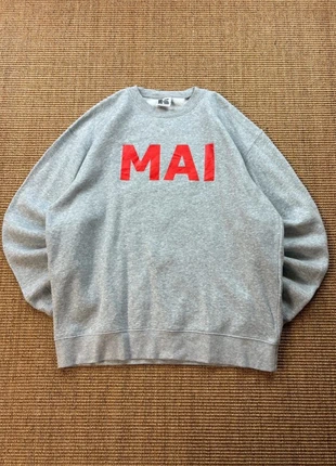 Pull crewneck Russell Athletic gris chiné MAI print rouge vintage USA 2000s XL homme #0331, brand: Russell Athletic, condition: Very good, size: XL, €27.95, €30.05 includes Buyer Protection Pro