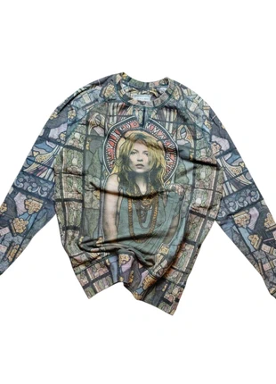 Sweat gris à motifs vintage coloré ElevenParis Kate Moss Stained Glass grunge hippie earthy rétro, marque: Vintage Dressing, état: Très bon état, taille: S, 29,90 €, 32,10 € Protection acheteurs incluse