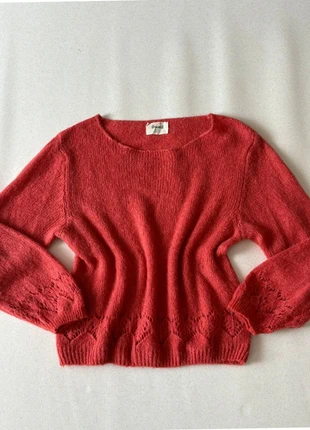 Pull rouille ootd ajouré alpaga taille unique – Made in Italy, marque: OOTD, état: Très bon état, taille: M / 38 / 10, 15,90 €, 17,40 € Protection acheteurs (Pro) incluse