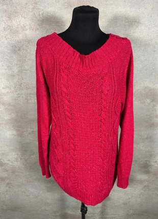 Pull Maille Torsadée Cable Knit Vintage New York rose vif taille L, brand: Vintage Dressing, condizioni: Ottime, taglia: L / IT 44 / EU 40, €10.00, €11.20 include la Protezione acquisti Pro