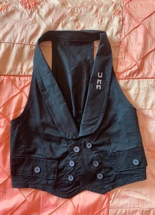 Salopette, panciotto, nero, dark, emo, goth, lolita, coquette, nana, y2k, layering, brand: Vintage Dressing, condizioni: Ottime, taglia: L / IT 44 / EU 40, €12.00, €13.30 include la Protezione acquisti