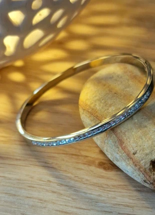 Bangle for women.Silver bangle solid waterproof Tarnish free adjustable.Diameter 6cm, condition: Very good, £5.99, £6.99 includes Buyer Protection