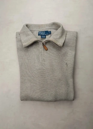 1/4 zip Ralph Lauren gris taille L, merk: Ralph Lauren, staat: Heel goed, maat: L, € 34,99, € 37,44 inclusief Kopersbescherming Pro