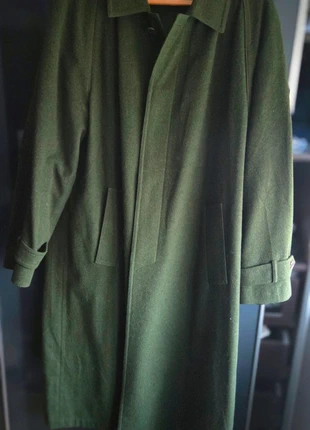 Vintage 70s Loden Woolen Trenchcoat, merk: Vintage Dressing, staat: Heel goed, maat: XL, € 45,00, € 47,95 inclusief Kopersbescherming