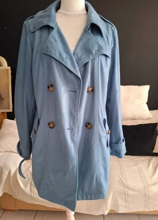 Douceur rétro 🌸 Trench bleu ciel vintage Freda Paris chic et léger, marca: Freda, estado: Novo sem etiquetas, tamanho: L / 40 / 12, €108.00, €114.10 inclui Proteção do Comprador